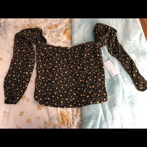 Reformation long sleeve crop top